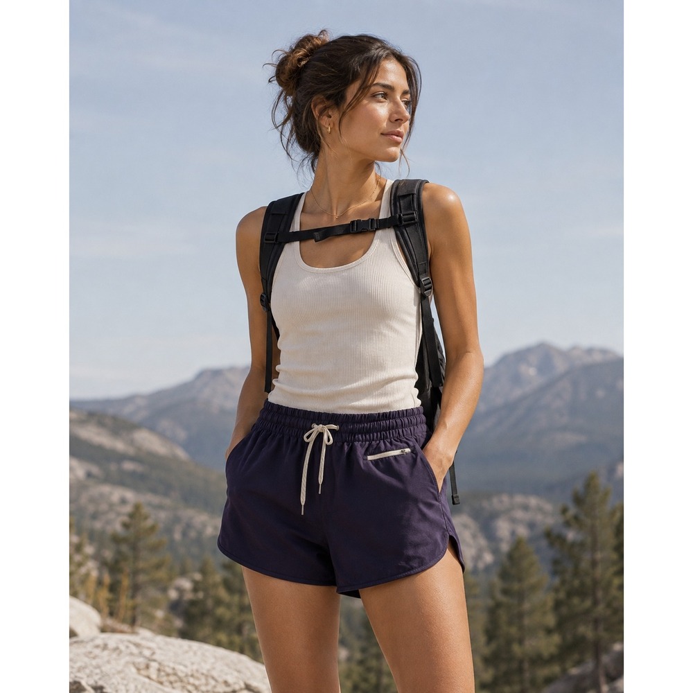 Vuori Clementine 4" Shorts Women Medium Purple Running Athletic VW3004